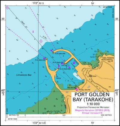 Land Information New Zealand Port Golden Bay (Tarakohe) digital map