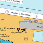 Land Information New Zealand Port of Bluff digital map