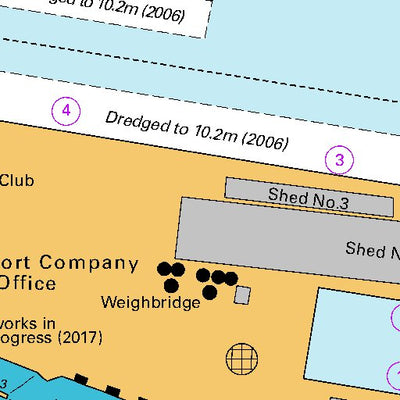 Land Information New Zealand Port of Bluff digital map