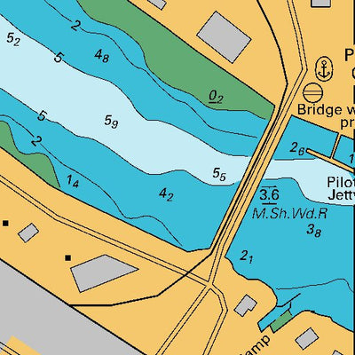 Land Information New Zealand Port of Bluff digital map