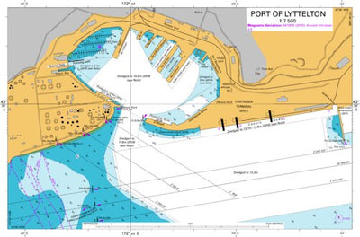 Land Information New Zealand Port of Lyttelton digital map