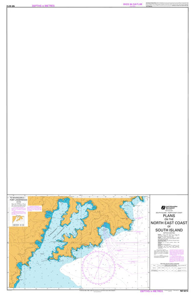 Land Information New Zealand Port Underwood digital map
