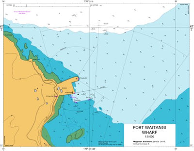 Land Information New Zealand Port Waitangi Wharf digital map