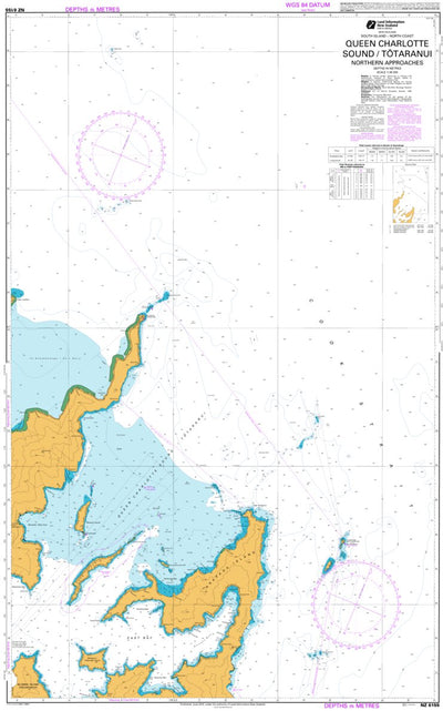 Land Information New Zealand Queen Charlotte Sound / Tōtaranui Northern Approaches digital map