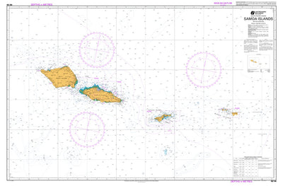 Land Information New Zealand Samoa Islands digital map
