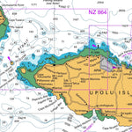 Land Information New Zealand Samoa Islands digital map