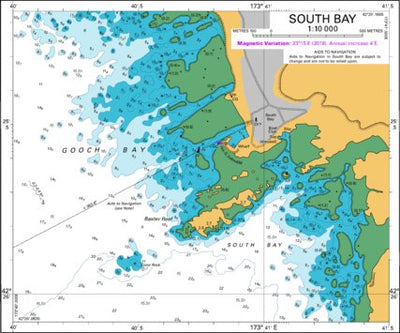 Land Information New Zealand South Bay digital map