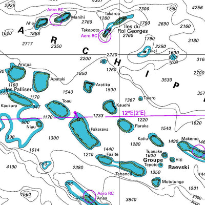 Land Information New Zealand Southeast Polynesia digital map