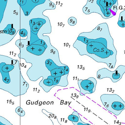 Land Information New Zealand Taruia Passage to Gudgeon Bay digital map