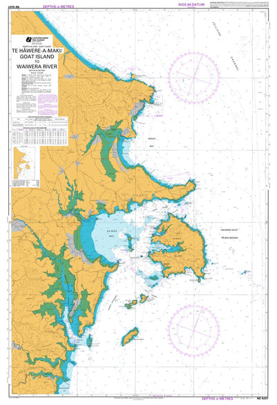 Land Information New Zealand Te Hāwere-a-Maki / Goat Island to Waiwera River digital map