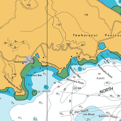 Land Information New Zealand Te Hāwere-a-Maki / Goat Island to Waiwera River digital map