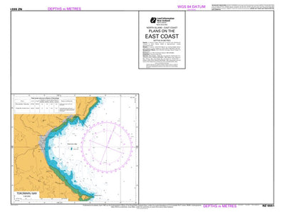 Land Information New Zealand Tokomaru Bay digital map