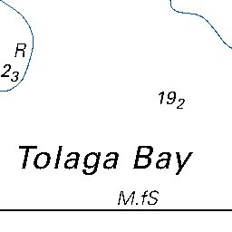 Land Information New Zealand Tolaga Bay digital map