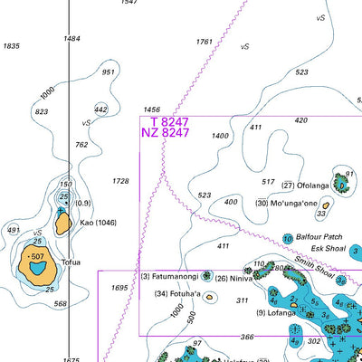 Land Information New Zealand Tonga digital map