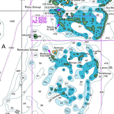 Land Information New Zealand Tonga digital map