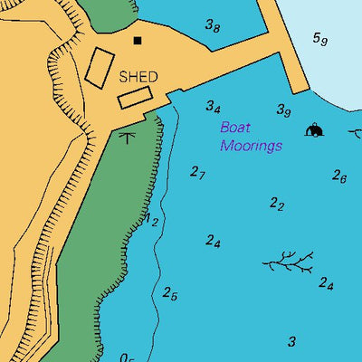 Land Information New Zealand Waitangi Wharf digital map