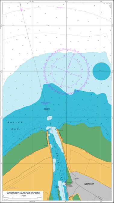 Land Information New Zealand Westport Harbour (North) digital map