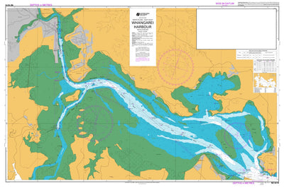 Land Information New Zealand Whangarei Harbour digital map