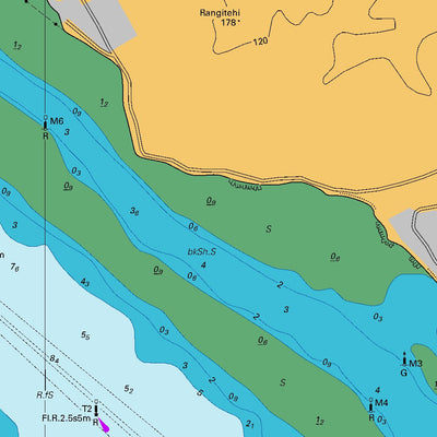 Land Information New Zealand Whangarei Harbour digital map