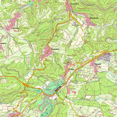 Landesamt für Vermessung und Geobasisinformationen Rheinland-Pfalz Adenau (1:25,000) digital map