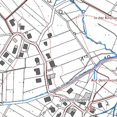 Landesamt für Vermessung und Geobasisinformationen Rheinland-Pfalz Asbach 4 (1:5,000) digital map