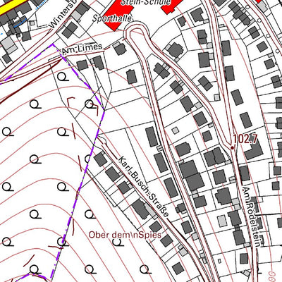 Landesamt für Vermessung und Geobasisinformationen Rheinland-Pfalz Bad Ems 2 (1:5,000) digital map