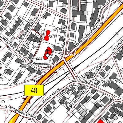 Landesamt für Vermessung und Geobasisinformationen Rheinland-Pfalz Bad Kreuznach 7 (1:5,000) digital map