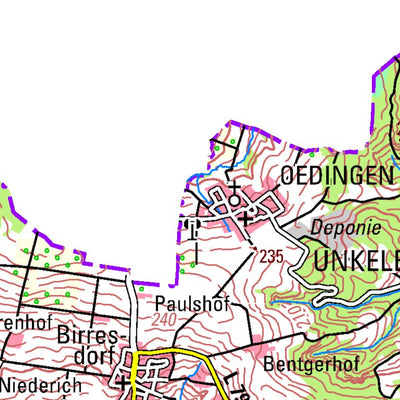 Landesamt für Vermessung und Geobasisinformationen Rheinland-Pfalz Bad Neuenahr-Ahrweiler (1:100,000) digital map