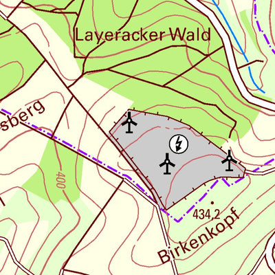 Landesamt für Vermessung und Geobasisinformationen Rheinland-Pfalz Bisterschied (1:25,000) digital map