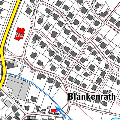 Landesamt für Vermessung und Geobasisinformationen Rheinland-Pfalz Blankenrath (1:5,000) digital map