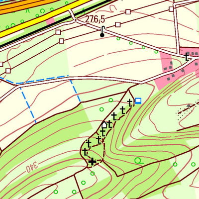 Landesamt für Vermessung und Geobasisinformationen Rheinland-Pfalz Börrstadt (1:25,000) digital map