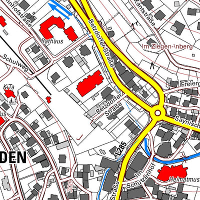Landesamt für Vermessung und Geobasisinformationen Rheinland-Pfalz Daaden 1 (1:5,000) digital map