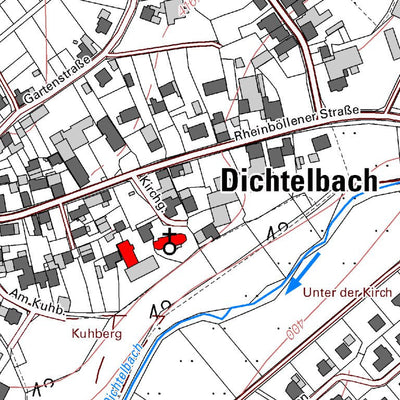 Landesamt für Vermessung und Geobasisinformationen Rheinland-Pfalz Dichtelbach (1:5,000) digital map