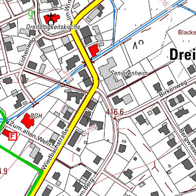 Landesamt für Vermessung und Geobasisinformationen Rheinland-Pfalz Dreifelden (1:5,000) digital map