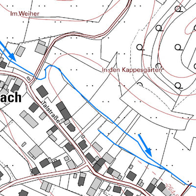 Landesamt für Vermessung und Geobasisinformationen Rheinland-Pfalz Erzenhausen (1:5,000) digital map
