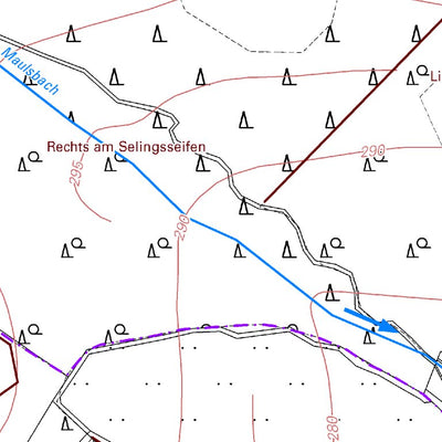 Landesamt für Vermessung und Geobasisinformationen Rheinland-Pfalz Fiersbach (1:5,000) digital map