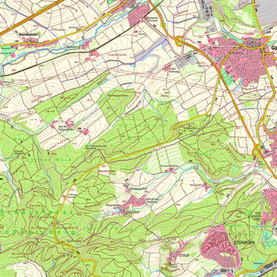 Landesamt für Vermessung und Geobasisinformationen Rheinland-Pfalz Göllheim (1:25,000) digital map