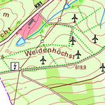 Landesamt für Vermessung und Geobasisinformationen Rheinland-Pfalz Hallschlag (1:25,000) digital map
