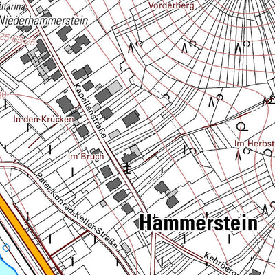 Landesamt für Vermessung und Geobasisinformationen Rheinland-Pfalz Hammerstein 1 (1:5,000) digital map