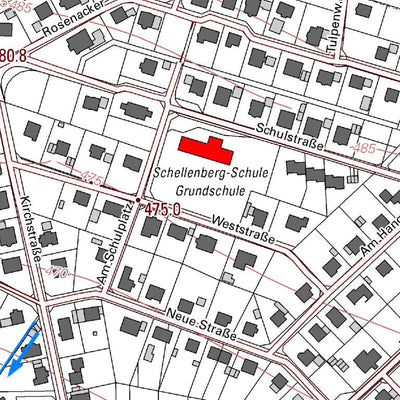 Landesamt für Vermessung und Geobasisinformationen Rheinland-Pfalz Hellenhahn-Schellenberg (1:5,000) digital map