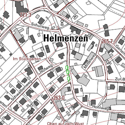 Landesamt für Vermessung und Geobasisinformationen Rheinland-Pfalz Helmenzen (1:5,000) digital map