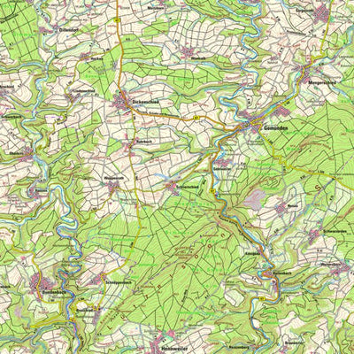 Landesamt für Vermessung und Geobasisinformationen Rheinland-Pfalz Hennweiler (1:50,000) digital map