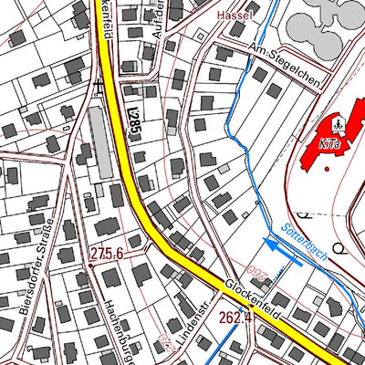Landesamt für Vermessung und Geobasisinformationen Rheinland-Pfalz Herdorf 1 (1:5,000) digital map