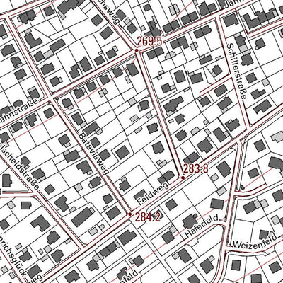 Landesamt für Vermessung und Geobasisinformationen Rheinland-Pfalz Herdorf 2 (1:5,000) digital map