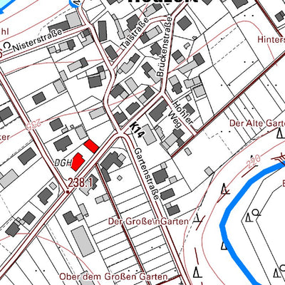 Landesamt für Vermessung und Geobasisinformationen Rheinland-Pfalz Heuzert (1:5,000) digital map