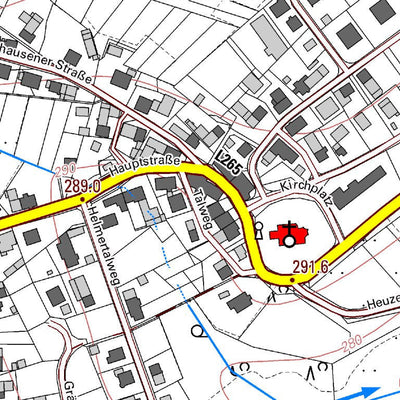 Landesamt für Vermessung und Geobasisinformationen Rheinland-Pfalz Kroppach (1:5,000) digital map
