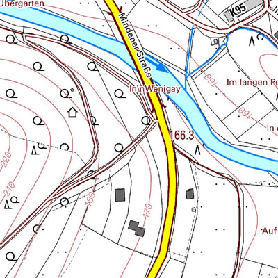 Landesamt für Vermessung und Geobasisinformationen Rheinland-Pfalz Menningen (1:5,000) digital map