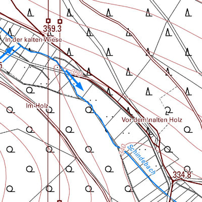Landesamt für Vermessung und Geobasisinformationen Rheinland-Pfalz Mudersbach 3 (1:5,000) digital map