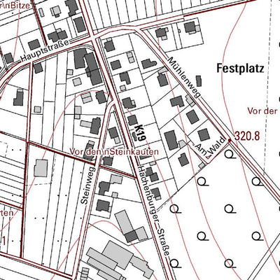 Landesamt für Vermessung und Geobasisinformationen Rheinland-Pfalz Müschenbach (1:5,000) digital map