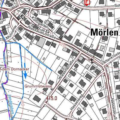 Landesamt für Vermessung und Geobasisinformationen Rheinland-Pfalz Nauroth 1 (1:5,000) digital map